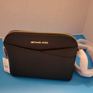 MICHAEL Michael Kors NWT Dome Jet Set Canvas/Leather Crossbody Bag